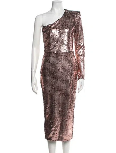 Pre-owned Zhivago Patterned Midi Length Dress W/ Tags In Multicolor
