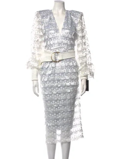 Pre-owned Zhivago Patterned Midi Length Dress W/ Tags In Multicolor