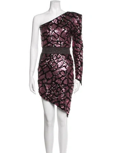 Pre-owned Zhivago Patterned Mini Dress In Multi