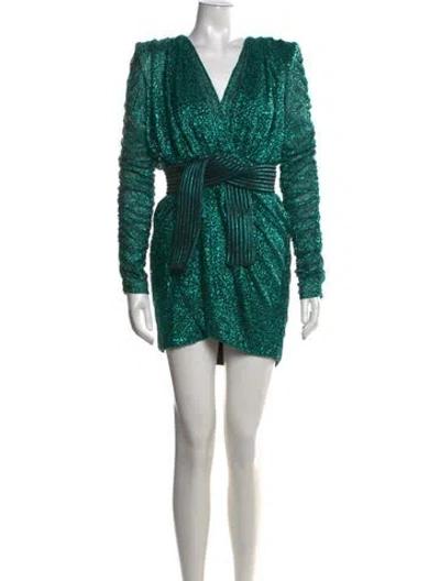 Pre-owned Zhivago Patterned Mini Dress W/ Tags In Blue