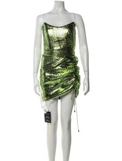 Pre-owned Zhivago Patterned Mini Dress W/ Tags In Green