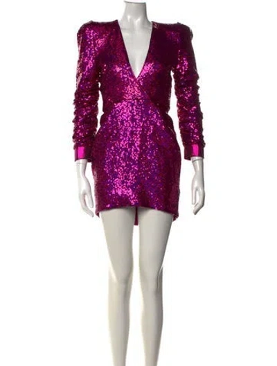Pre-owned Zhivago Patterned Mini Dress W/ Tags In Pink