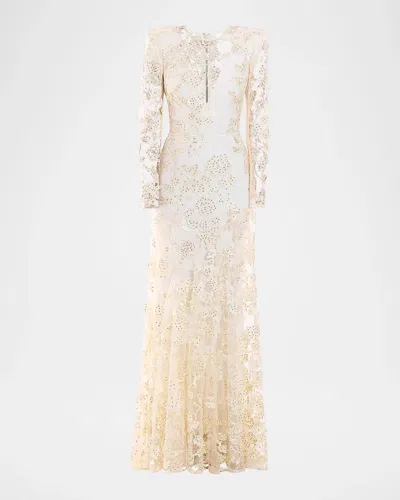 Zhivago Poetry Remains Sequin-embellished Mermaid Gown In Gold