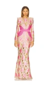 Zhivago Pomme D Amour Gown In Candy Apple