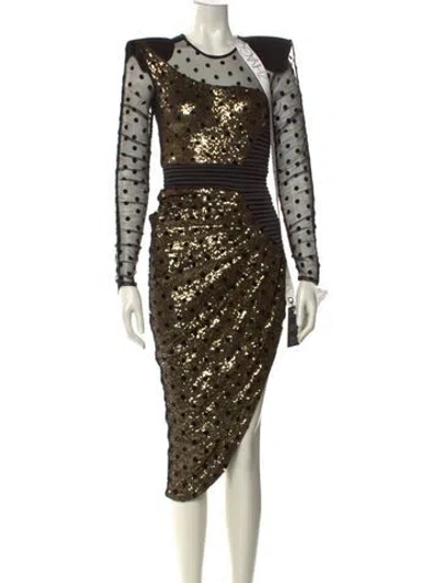 Pre-owned Zhivago Printed Midi Length Dress W/ Tags In Multi