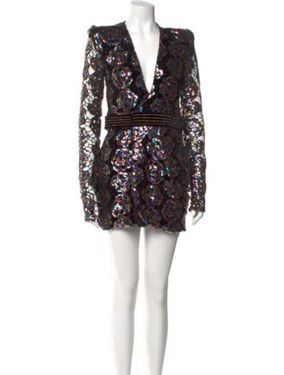 Pre-owned Zhivago Printed Mini Dress In Multi