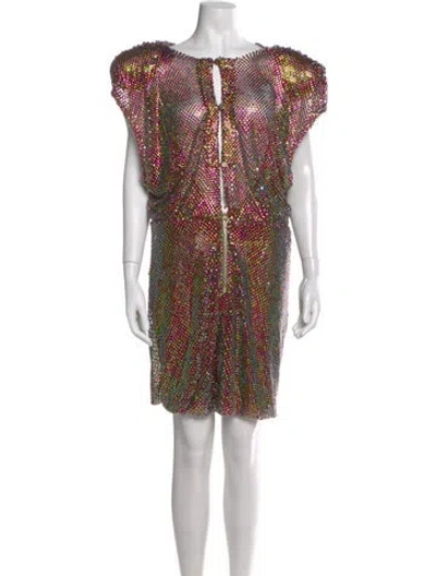 Pre-owned Zhivago Printed Mini Dress W/ Tags In Multi