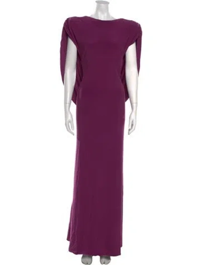 Pre-owned Zhivago Scoop Neck Long Dress W/ Tags In Purple