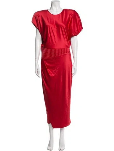 Pre-owned Zhivago Scoop Neck Long Dress W/ Tags In Red