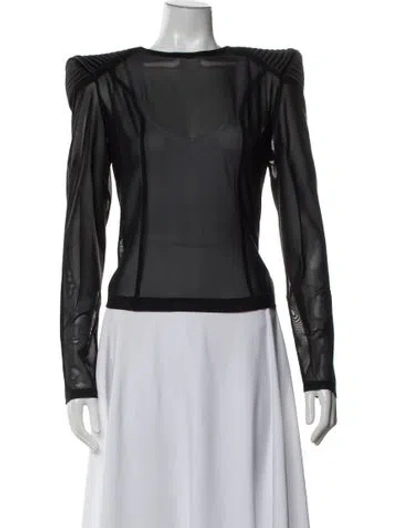 Pre-owned Zhivago Silk V-neck Top W/ Tags In Black