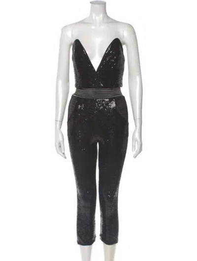 Pre-owned Zhivago Strapless Jumpsuit W/ Tags In Black