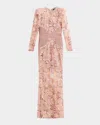 Zhivago The Beginning Floral Lace Gown In Pink