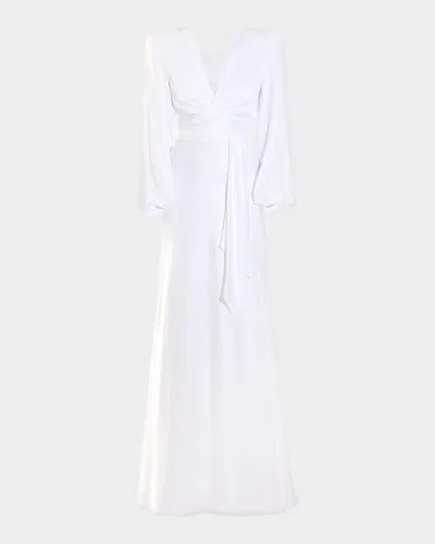 Zhivago The Fading Hour Plunging Gown In White