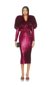Zhivago The Heiress 2 Pc Sequin Dress In Burgundy