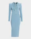 Zhivago The Heiress Stretch Jersey Gown In Blue