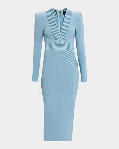 Zhivago The Heiress Stretch Jersey Gown In Blue