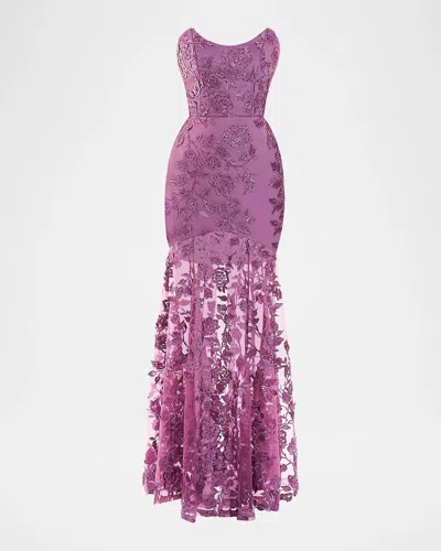 Zhivago The Voice Returns Lace Gown In Purple
