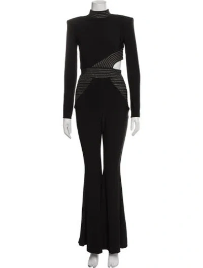 Pre-owned Zhivago Turtleneck Jumpsuit In Black