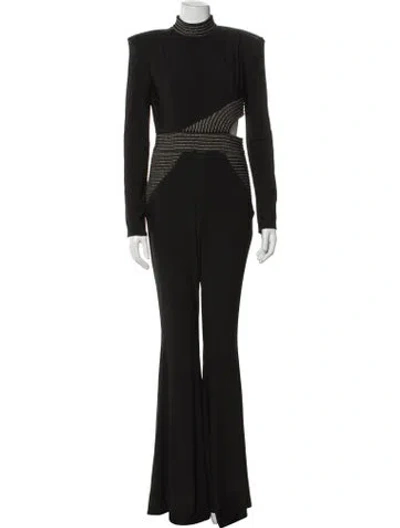 Pre-owned Zhivago Turtleneck Jumpsuit W/ Tags In Black