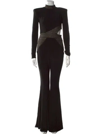 Pre-owned Zhivago Turtleneck Jumpsuit W/ Tags In Black
