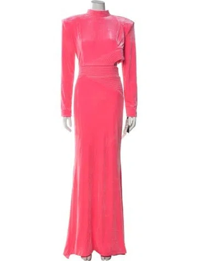 Pre-owned Zhivago Turtleneck Long Dress W/ Tags In Pink