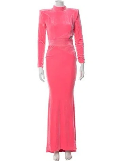 Pre-owned Zhivago Turtleneck Long Dress W/ Tags In Pink