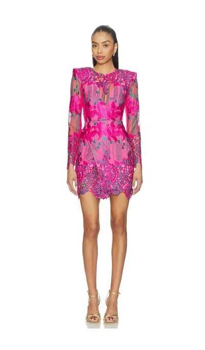 Zhivago Violets And Music Mini Dress In Pink