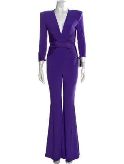 Pre-owned Zhivago V-neck Jumpsuit W/ Tags In Multicolor