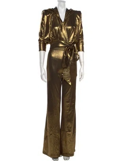 Pre-owned Zhivago V-neck Jumpsuit W/ Tags In Multicolor