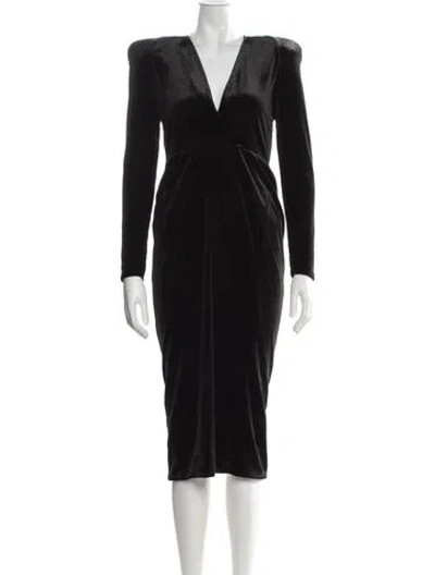 Pre-owned Zhivago V-neck Knee-length Dress W/ Tags In Black
