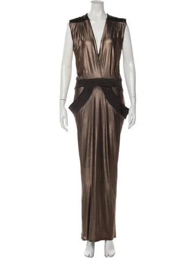 Pre-owned Zhivago V-neck Long Dress
