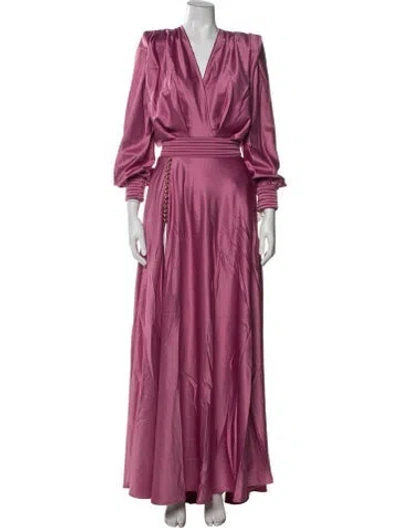 Pre-owned Zhivago V-neck Long Dress W/ Tags In Pink