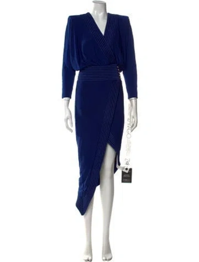 Pre-owned Zhivago V-neck Midi Length Dress W/ Tags In Multicolor