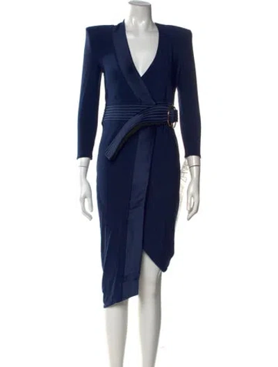 Pre-owned Zhivago V-neck Midi Length Dress W/ Tags In Multicolor