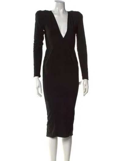 Pre-owned Zhivago V-neck Midi Length Dress W/ Tags In Multicolor