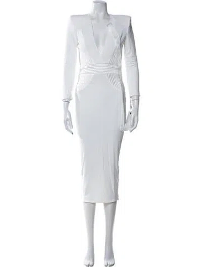 Pre-owned Zhivago V-neck Midi Length Dress W/ Tags In Multicolor