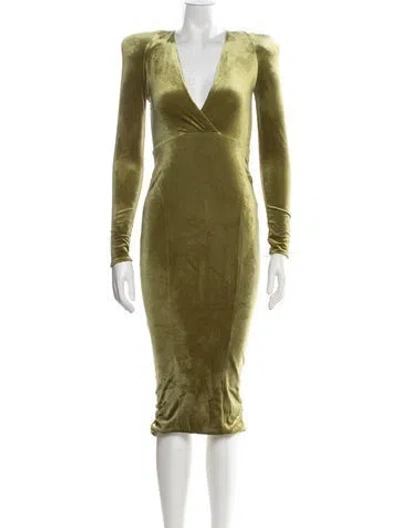 Pre-owned Zhivago V-neck Midi Length Dress W/ Tags In Multicolor