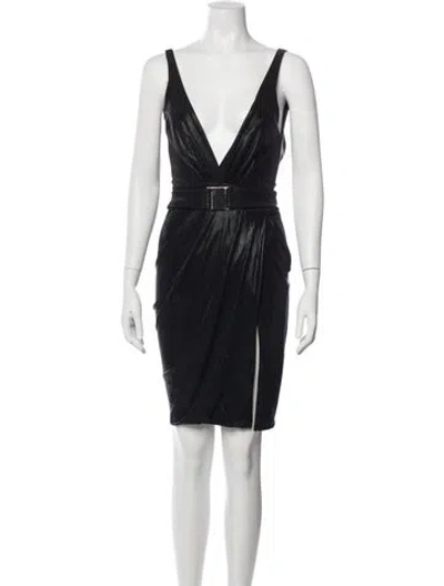 Pre-owned Zhivago V-neck Mini Dress In Blue