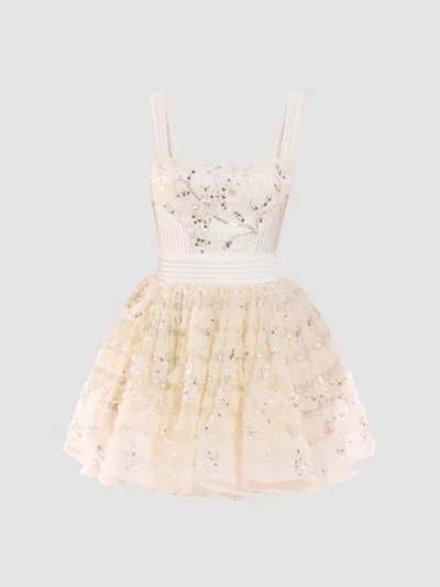 Zhivago Women's Doll Sequin-embellished A-line Mini Dress In Neutral