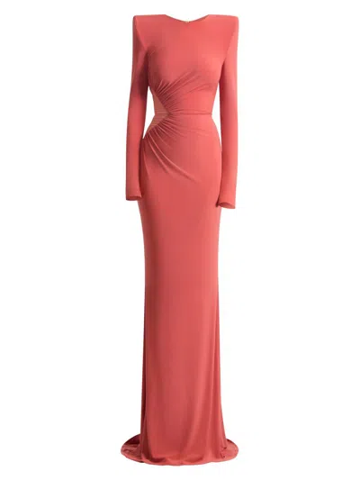 Zhivago Women's Echoes Of Self Ruched Body-con Gown In Orange