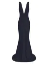 Zhivago Women's Signature Beloved Sleeveless Satin Gown In Blue