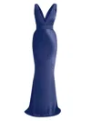 Zhivago Women's Signature Beloved Sleeveless Satin Gown In Blue