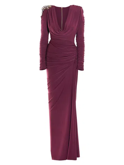 Zhivago Women's The Fragile Night Embellished Gown In Purple