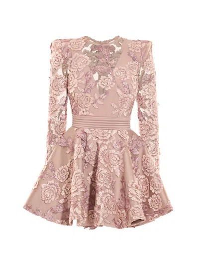 Zhivago Women's The Kiss In The Field Lace-embroidered Minidress In Pink