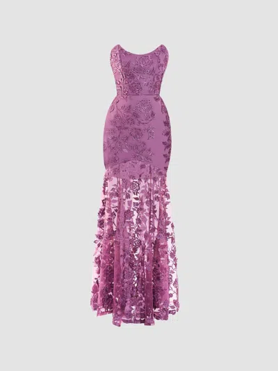 Zhivago Women's The Voice Returns Lace Gown In Pink