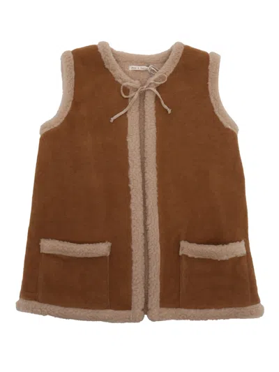 Zhoe &amp; Tobiah Kids' Vest In Brown