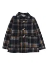 Zhoe & Tobiah Check-pattern Toggle Coat In Multi