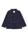 Zhoe & Tobiah Checked Jacket In Blue