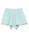 Zhoe & Tobiah Chevron-pattern Shorts In Blue