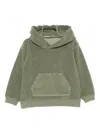 Zhoe & Tobiah Corduroy-pocket Hoodie In Green